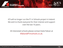 Tablet Screenshot of f1inschools.ie